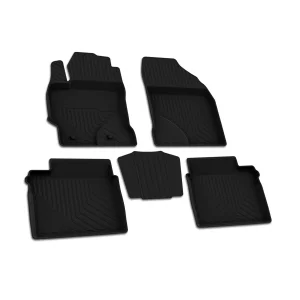 Toyota Corolla Floor Mats - Omac - Rubber 4 Pcs - Black - 2014-2019